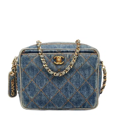 Pre-owned Chanel Matelasse Blue Shoulder Bag () In Multi