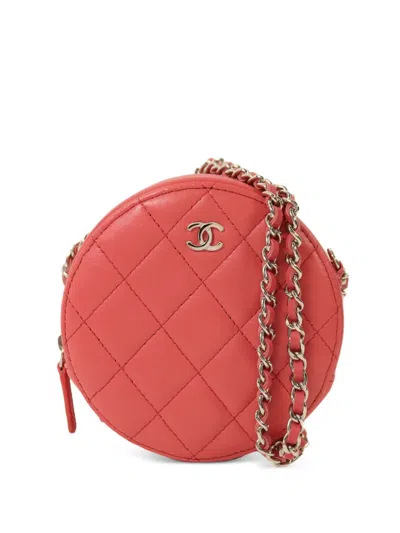 Pre-owned Chanel Matelassé Crossbody Bag In Pink
