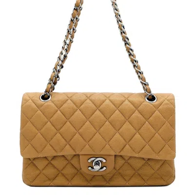 Pre-owned Chanel Matelasse Grained Calfskin Shoulder Bag () In Gold