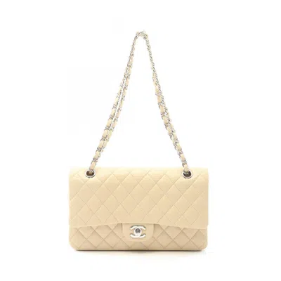 Pre-owned Chanel Matelasse Grained Calfskin Shoulder Bag () In Sand
