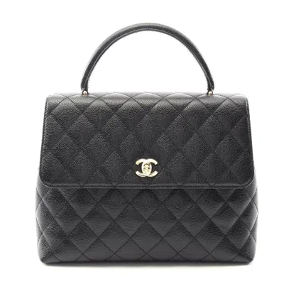 Pre-owned Chanel Matelasse Handbag Black Leather