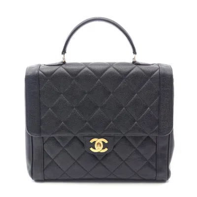 Pre-owned Chanel Matelasse Handbag Black Leather