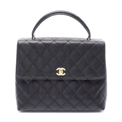 Pre-owned Chanel Matelasse Handbag Black Leather
