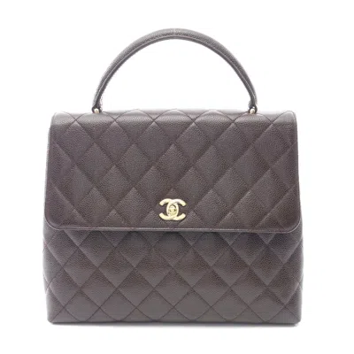 Pre-owned Chanel Matelasse Handbag Brown Leather