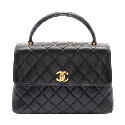 Pre-owned Chanel Matelasse Lambskin Handbag Black