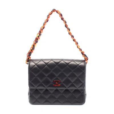 Pre-owned Chanel Matelasse Lambskin Handbag Black