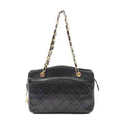Pre-owned Chanel Matelasse Lambskin Handbag Black