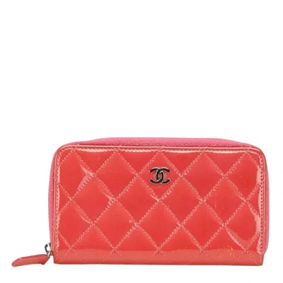 Pre-owned Chanel Matelasse Leather Coin Purse/coin Case () In Pink