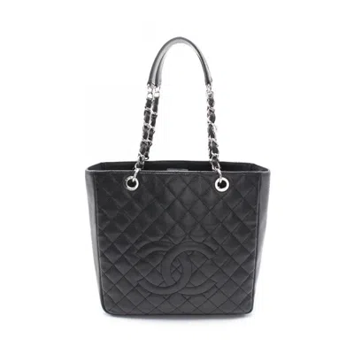Pre-owned Chanel Matelasse Leather () In Black