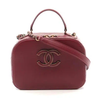 Pre-owned Chanel Matelasse Leather Shoulder Bag In Brown