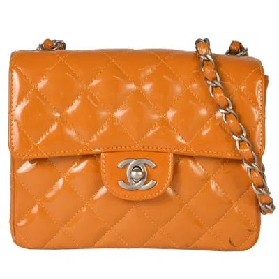 Pre-owned Chanel Matelasse Leather Shoulder Bag () In Orange