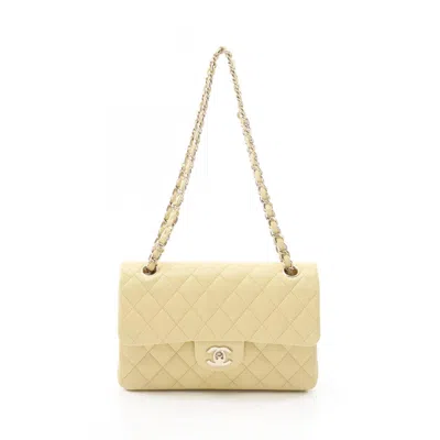 Pre-owned Chanel Matelasse Leather Shoulder Bag () In Yellow