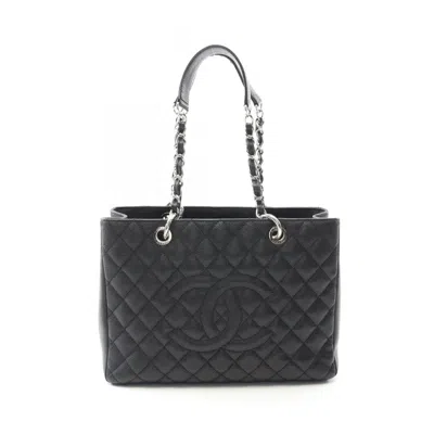 Pre-owned Chanel Matelasse Leather Tote Bag () In Black