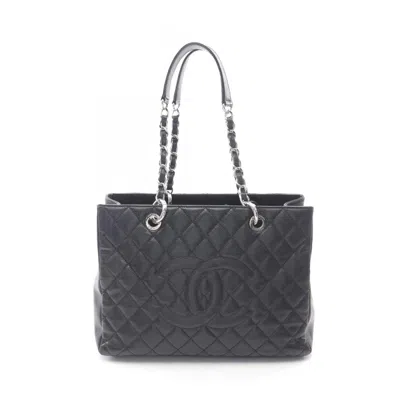Pre-owned Chanel Matelasse Leather Tote Bag () In Black