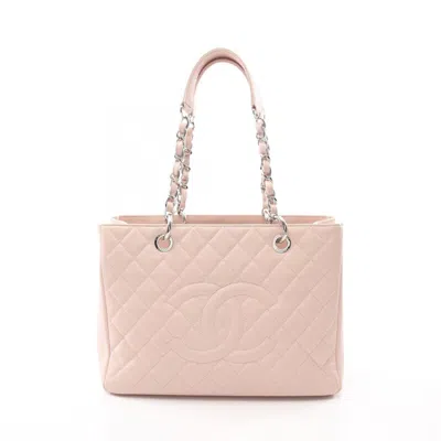 Pre-owned Chanel Matelasse Leather Tote Bag () In Pink
