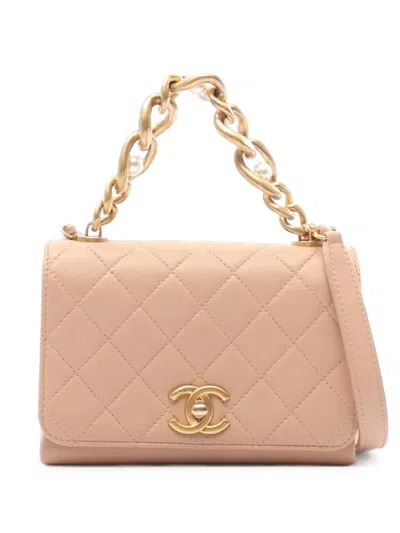Chanel Matelassé Mini Bag In Nude
