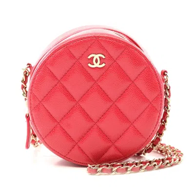 Pre-owned Chanel Matelasse Mini Shoulder Bag Red