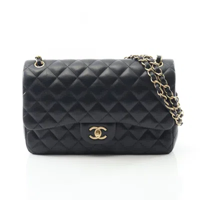 Pre-owned Chanel Matelasse Navy Leather Shoulder Bag () In Blue