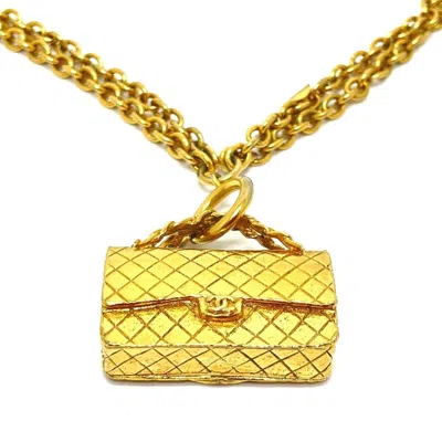 Pre-owned Chanel Matelasse Necklace () In Gold