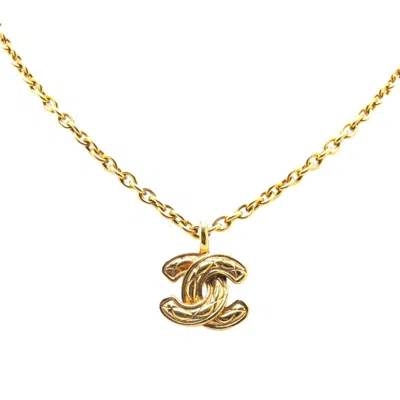 Pre-owned Chanel Matelasse Necklace () In Gold