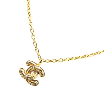 Pre-owned Chanel Matelasse Necklace () In Gold