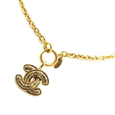 Pre-owned Chanel Matelasse Necklace () In Gold