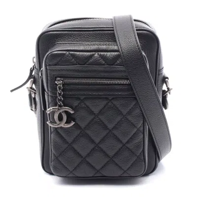 Pre-owned Chanel Matelasse Shoulder Bag Black Leather
