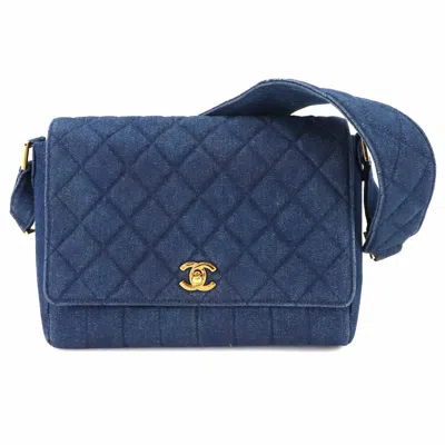 Pre-owned Chanel Matelasse Shoulder Bag () In Blue