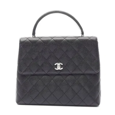 Pre-owned Chanel Matelasse Top Handle Handbag Black