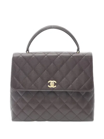 Pre-owned Chanel Matelassé Tote Bag In Brown