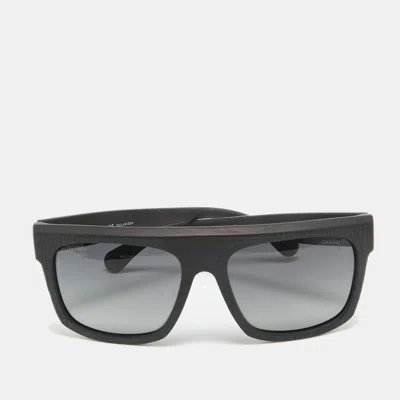 Pre-owned Chanel Matte Black Gradient 5333 Cc Polarized Sunglasses