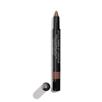 Chanel Mauvy Brown Stylo Ombre Et Contour 3-in-1 Eyeshadow-eyeliner-kohl Pencil 0.8g