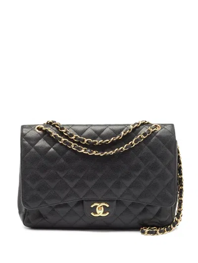 Pre-owned Chanel Maxi Classic Caviar Double Flap Shoulder Bag