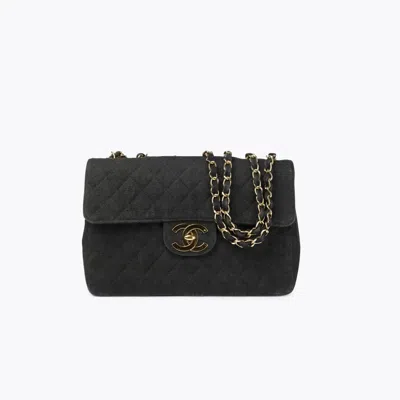 Pre-owned Chanel Maxi Single Tweed Flap Bag