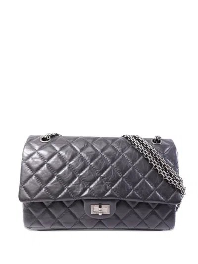 Chanel Medium 2.55 Reissue Quilted Shoulder Bag In Black