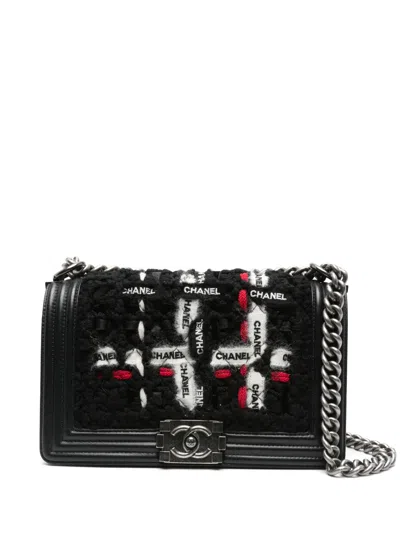Pre-owned Chanel Medium Boy Shoulder Bag In Black