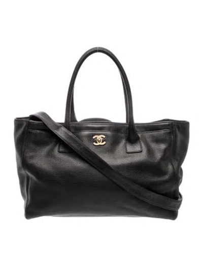 Pre-owned Chanel Medium Cerf Tote In Black
