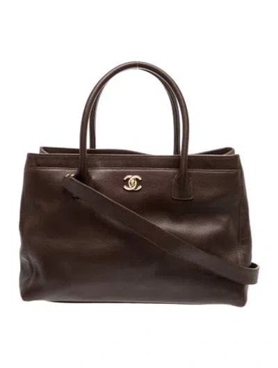 Pre-owned Chanel Medium Cerf Tote In Brown