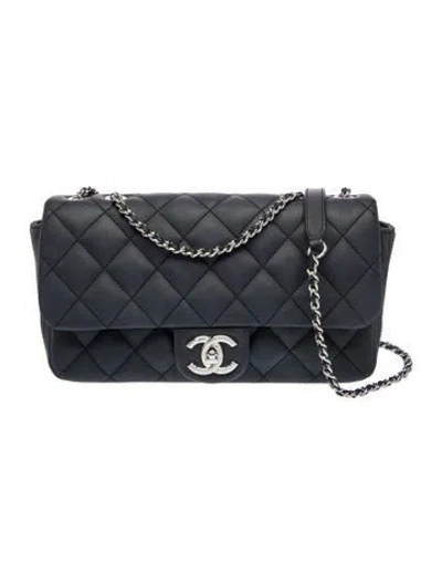 Pre-owned Chanel Medium Coco Rain Flap Bag In Black