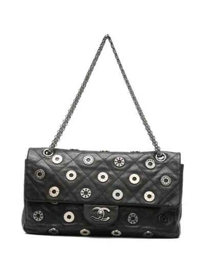 Pre-owned Chanel Medium Double-handle Shoulder Bag In Black