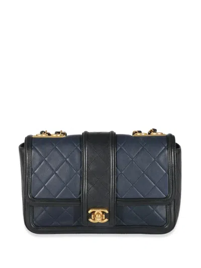 Pre-owned Chanel Medium Elegant Cc Flap Bag In 黑色
