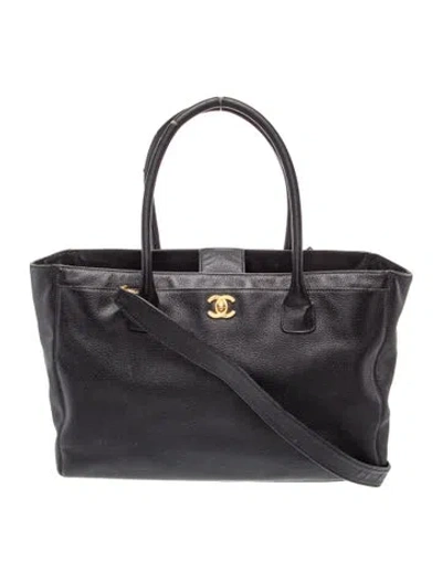 Pre-owned Chanel Medium Executive Cerf Tote In Black
