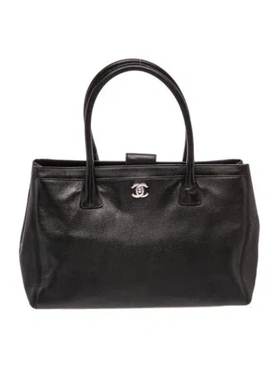 Pre-owned Chanel Medium Executive Cerf Tote In Black