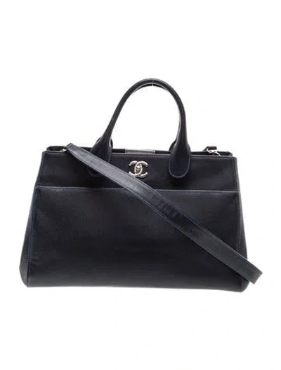 Pre-owned Chanel Medium Executive Cerf Tote In Blue