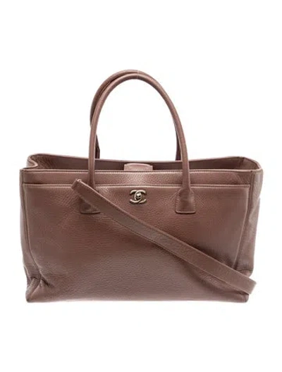 Pre-owned Chanel Medium Executive Cerf Tote In Brown
