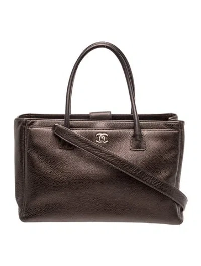 Pre-owned Chanel Medium Executive Cerf Tote In Brown