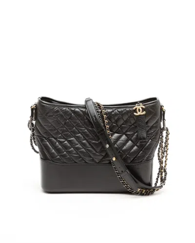 Pre-owned Chanel Medium Gabrielle Bag In Black