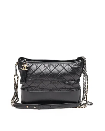 Pre-owned Chanel Medium Gabrielle Bag In Black