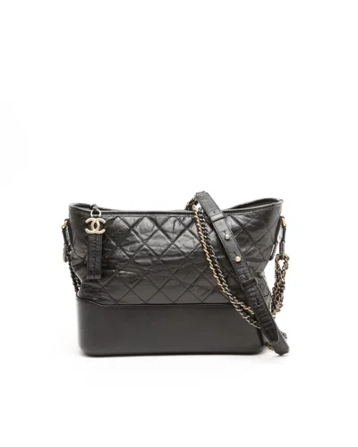 Pre-owned Chanel Medium Gabrielle Bag In Black
