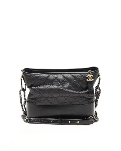 Pre-owned Chanel Medium Gabrielle Bag In Black